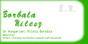 borbala milesz business card