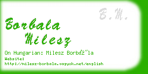 borbala milesz business card